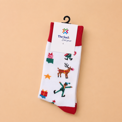 Christmas White Socks