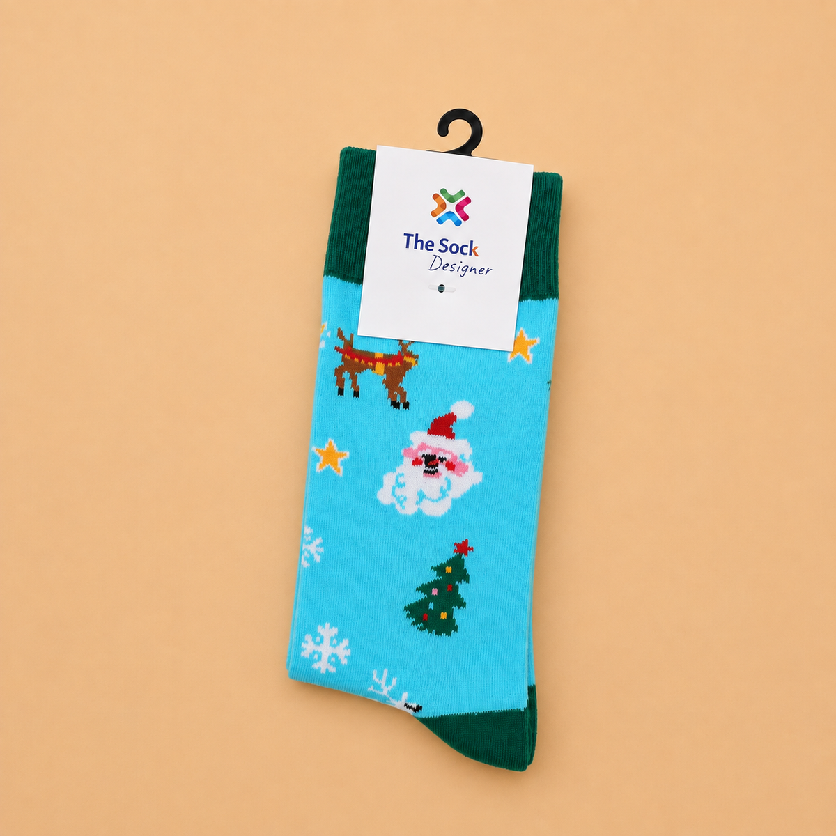 Christmas Blue Socks