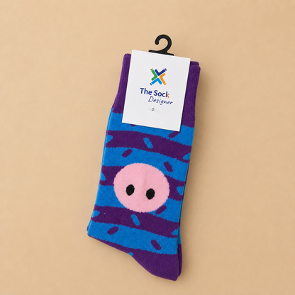 Face Striped Socks
