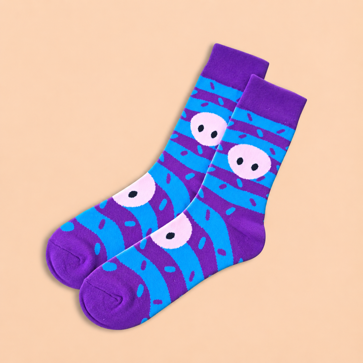 Face Striped Socks