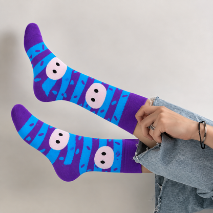 Face Striped Socks