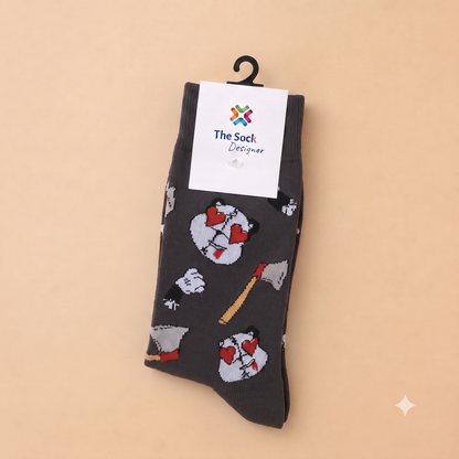 Grey Panda Socks