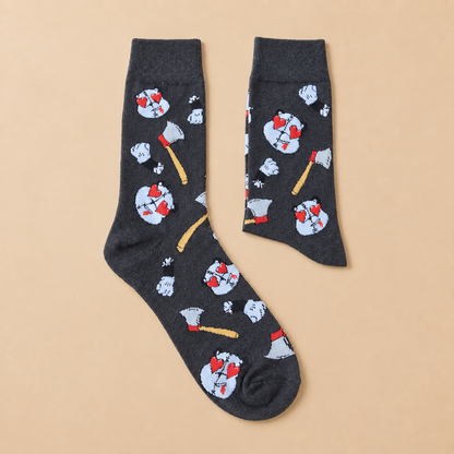 Grey Panda Socks