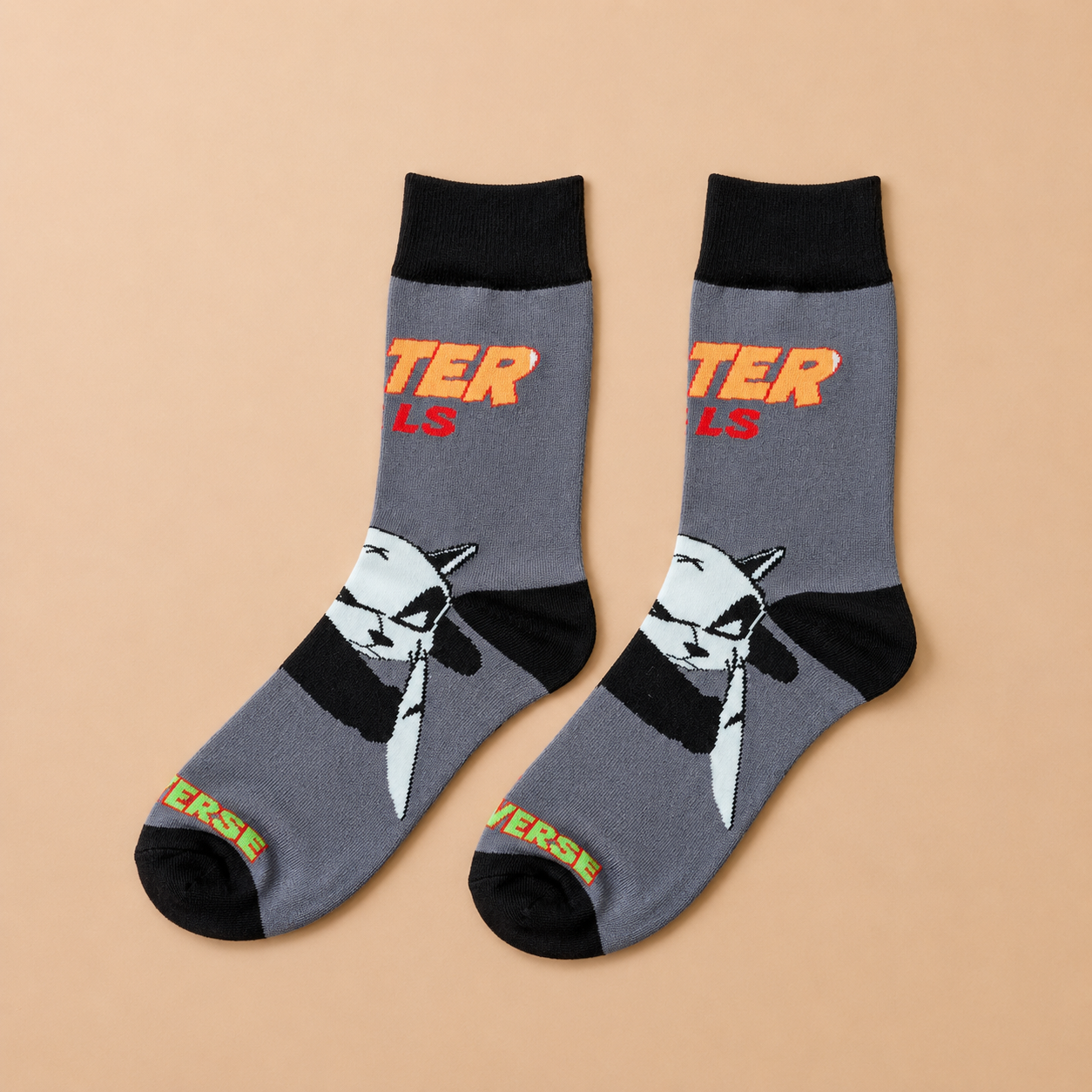 Grey Panda Metaverse Socks