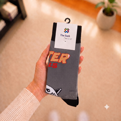 Grey Panda Metaverse Socks