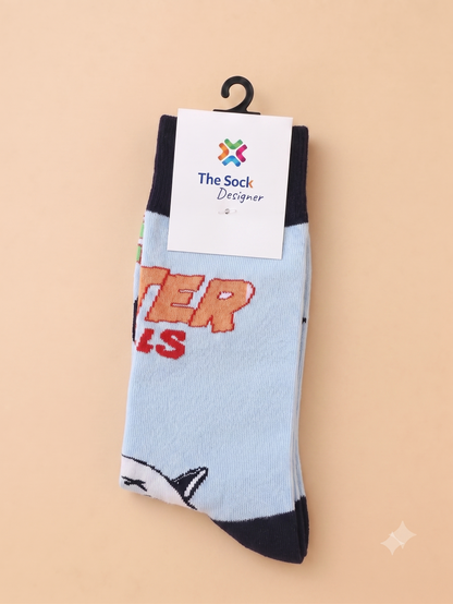 Blue Panda Metaverse Socks
