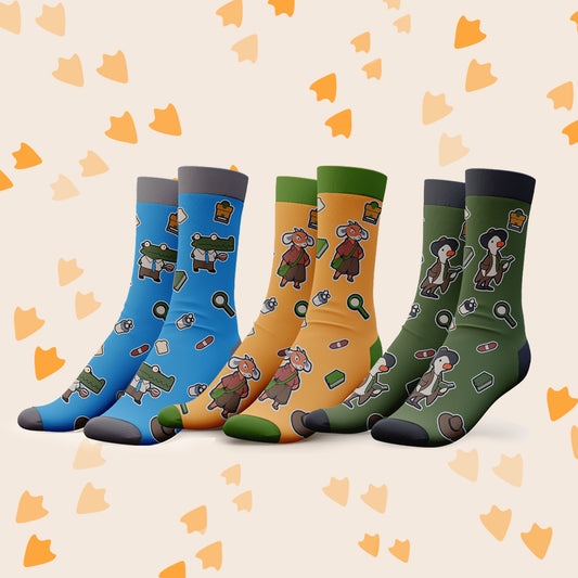 Duck Detective Socks