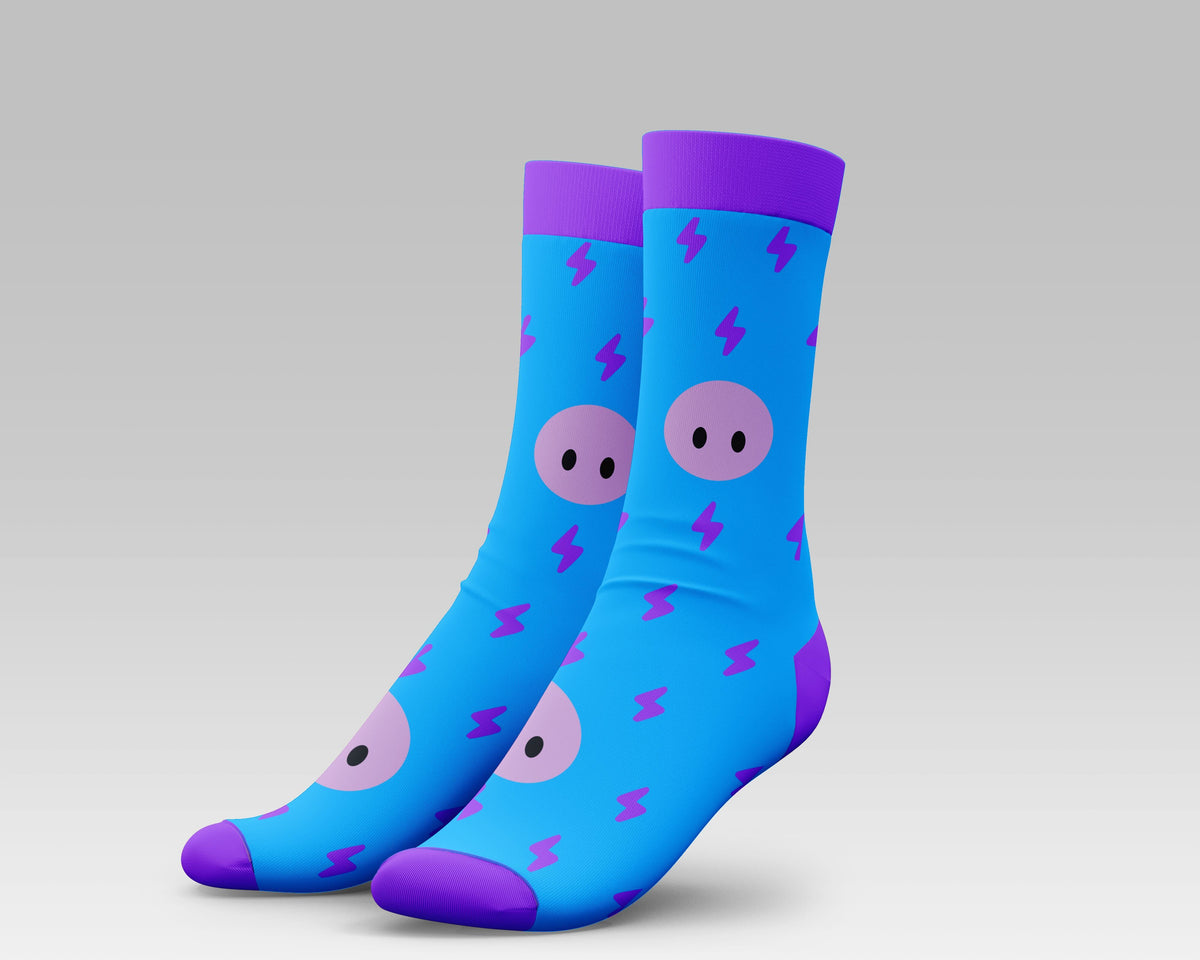 Face Lightning Socks