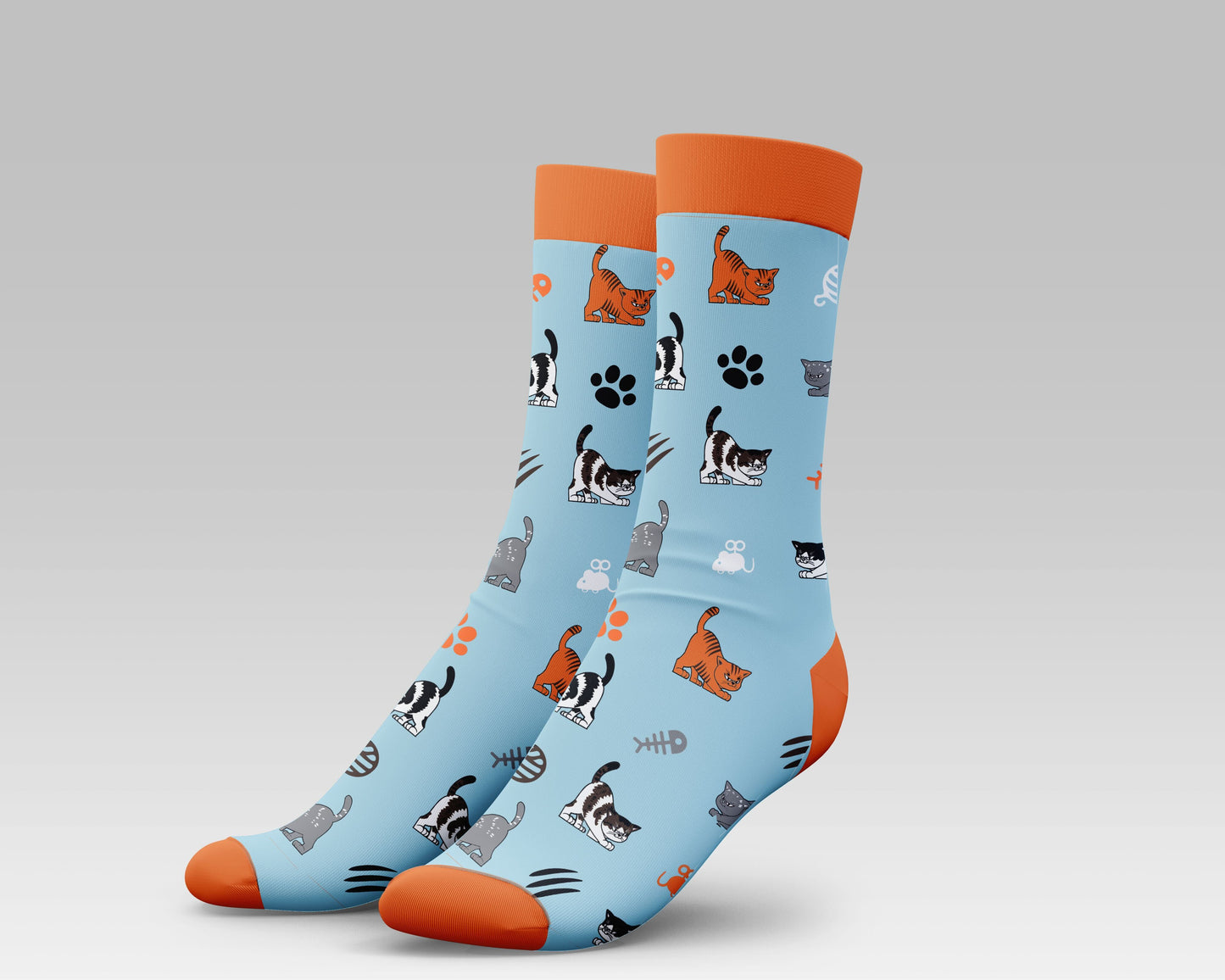 Blue Cat Socks