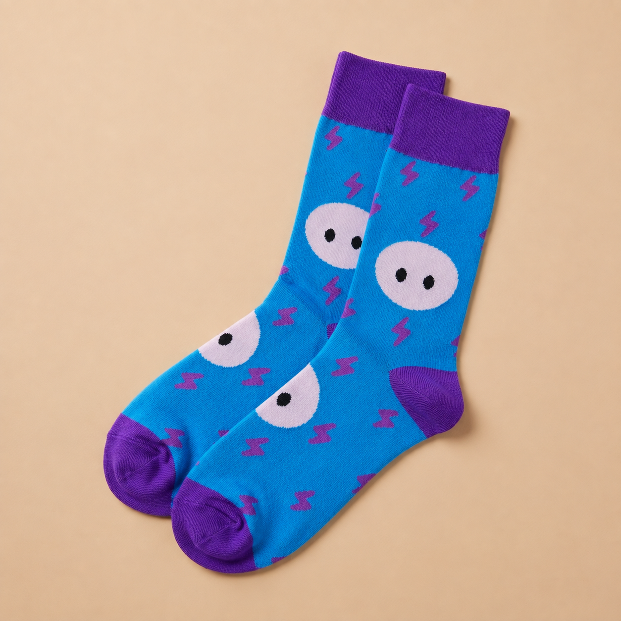 Face Lightning Socks
