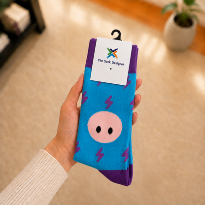 Face Lightning Socks