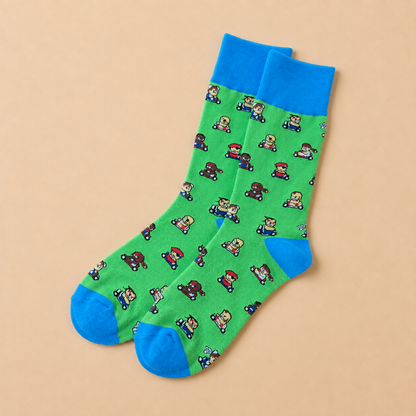 Street Kart Green Socks