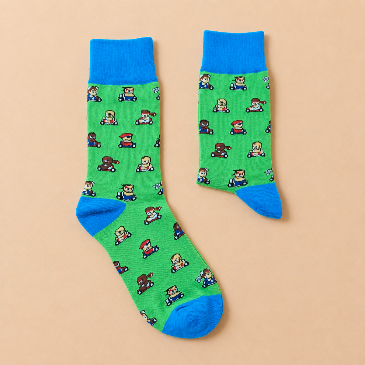 Street Kart Green Socks