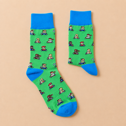 Street Kart Green Socks